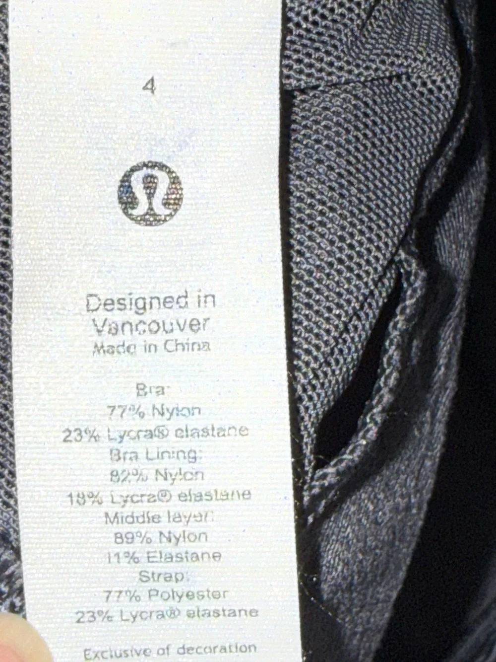 Lululemon Free to Be Sports Bra Size 4 Gray Heathered Red Strappy Back - Picture 5 of 7